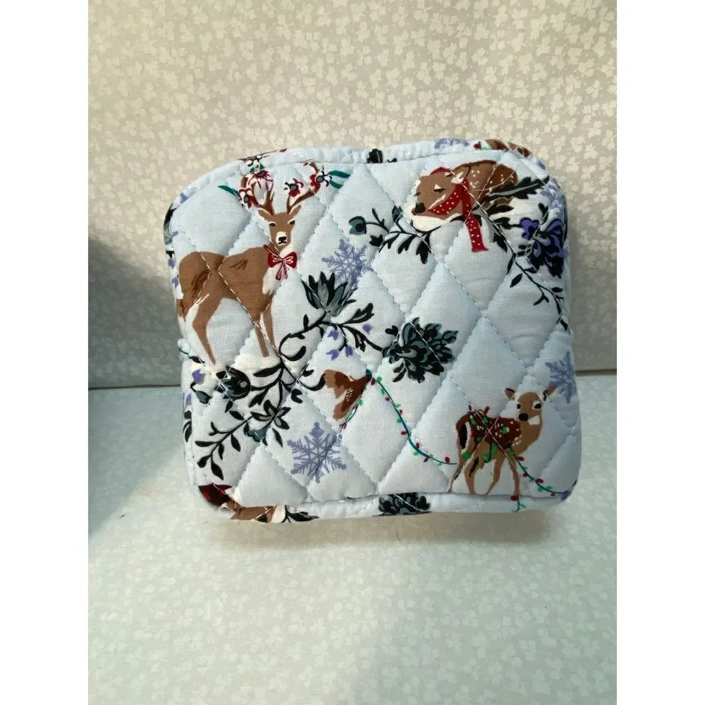 Vera Bradley 3 Pc Cosmetic Set - Merry Mischief Snow Days